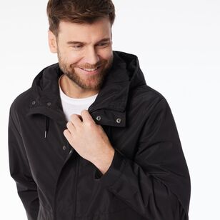 JC Lanyon Men's Classic Anorak Jacket Black