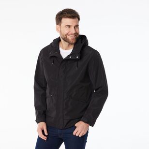 JC Lanyon Men's Classic Anorak Jacket Black