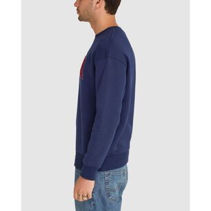 FILA Men's Blaze Crew Fleece New Navy