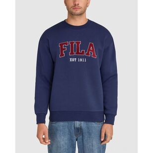 FILA Men's Blaze Crew Fleece New Navy