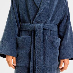 Sheridan Aven Australian Cotton Bath Robe Indigo