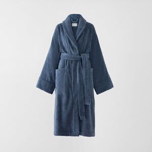 Sheridan Aven Australian Cotton Bath Robe Indigo