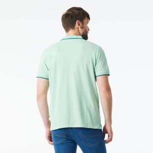 JC Lanyon Men's Elwick Chest Stripe Polo Shirt Green