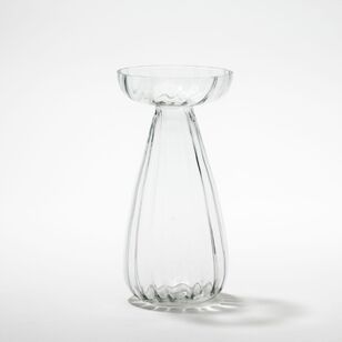 Soren 23 cm Bulb Glass Vase Clear