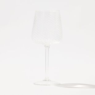 Smith + Nobel Terrazzo Optic Swirl Acrylic Wine Glass Clear