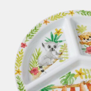 Smith + Nobel Jungle Sloth Kids Melamine Divided Plate