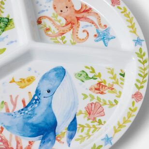 Smith + Nobel Sea Life Kids Melamine Divided Plate