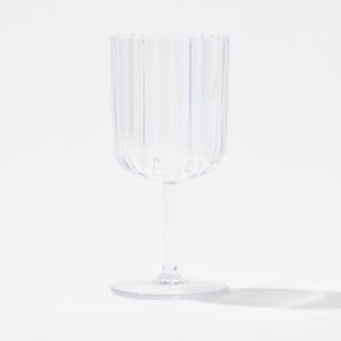 Shaynna Blaze Acrylic Wine Glass Clear