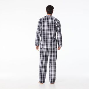 Nic Morris Men's Cotton Poplin Long PJ Set Check