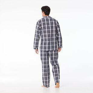 Nic Morris Men's Cotton Poplin Long PJ Set Check