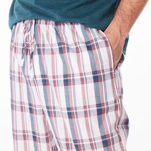 Nic Morris Men's Cotton Poplin PJ Pants Red Check