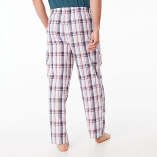 Nic Morris Men's Cotton Poplin PJ Pants Red Check