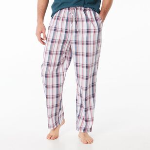 Nic Morris Men's Cotton Poplin PJ Pants Red Check