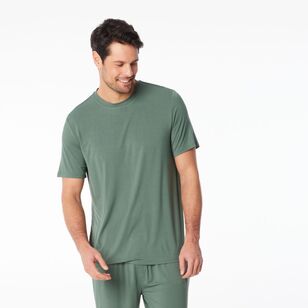 Nic Morris Men's Bamboo Knit Tee Dark Green