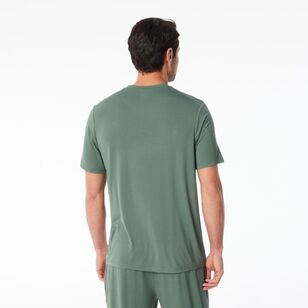 Nic Morris Men's Bamboo Knit Tee Dark Green