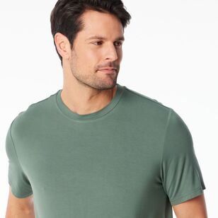 Nic Morris Men's Bamboo Knit Tee Dark Green