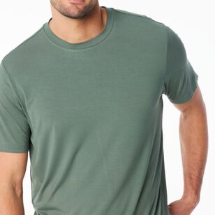 Nic Morris Men's Bamboo Knit Tee Dark Green