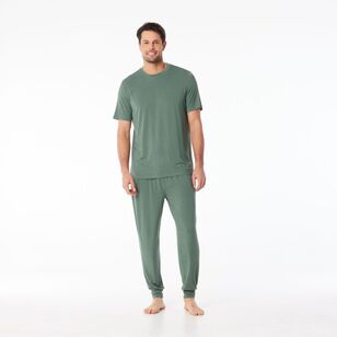 Nic Morris Men's Bamboo Knit Tee Dark Green