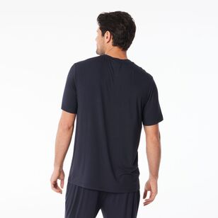 Nic Morris Men's Bamboo Knit Tee Dark Navy