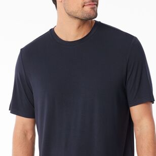 Nic Morris Men's Bamboo Knit Tee Dark Navy