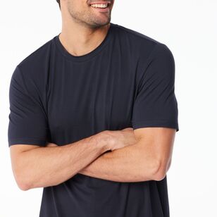 Nic Morris Men's Bamboo Knit Tee Dark Navy