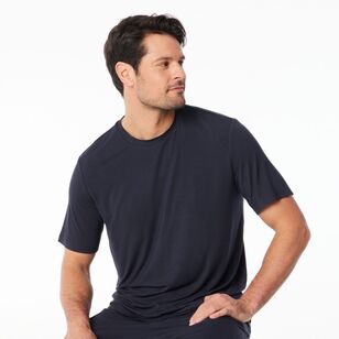 Nic Morris Men's Bamboo Knit Tee Dark Navy