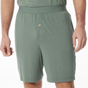 Nic Morris Men's Bamboo Knit Shorts Dark Green