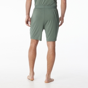 Nic Morris Men's Bamboo Knit Shorts Dark Green