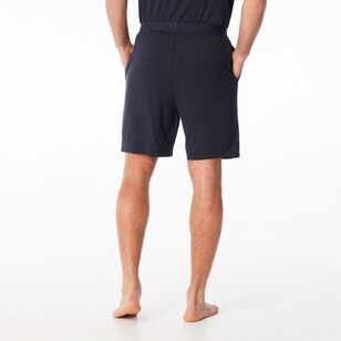 Nic Morris Men's Bamboo Knit Shorts Dark Navy