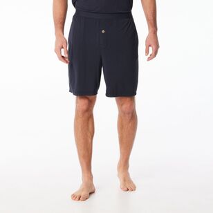 Nic Morris Men's Bamboo Knit Shorts Dark Navy