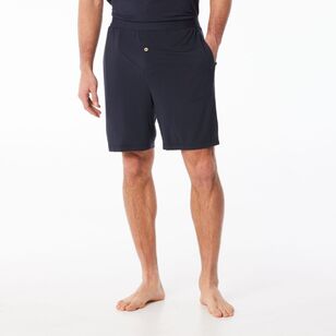 Nic Morris Men's Bamboo Knit Shorts Dark Navy