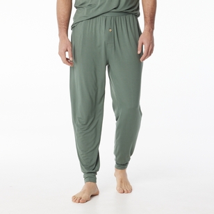 Nic Morris Men's Bamboo Knit Pants Dark Green