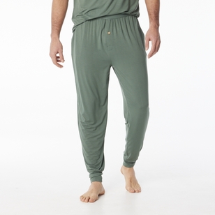 Nic Morris Men's Bamboo Knit Pants Dark Green