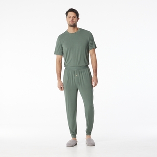 Nic Morris Men's Bamboo Knit Pants Dark Green