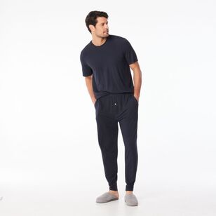 Nic Morris Men's Bamboo Knit Pants Dark Navy