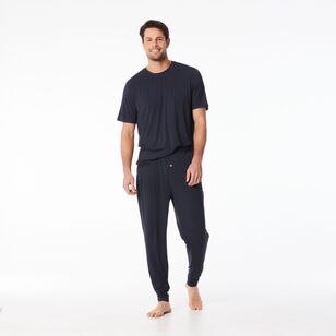 Nic Morris Men's Bamboo Knit Pants Dark Navy