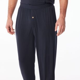 Nic Morris Men's Bamboo Knit Pants Dark Navy