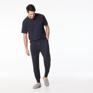 Nic Morris Men's Bamboo Knit Pants Dark Navy