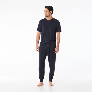 Nic Morris Men's Bamboo Knit Pants Dark Navy