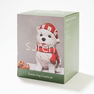 Soren Scottie Dog Christmas Cookie Canister