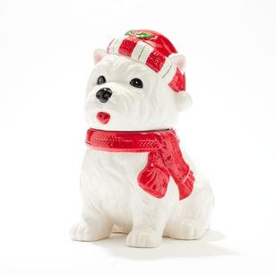 Soren Scottie Dog Christmas Cookie Canister