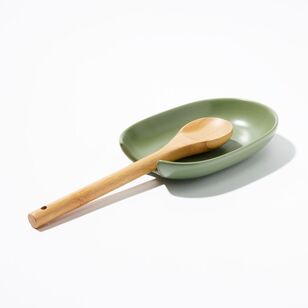 Smith + Nobel Colour Kitchen Ceramic Spoon Rest Set Sage Green