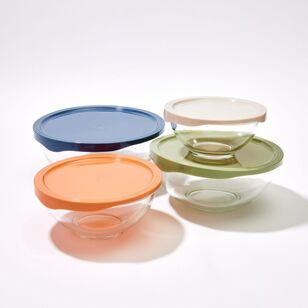 Smith + Nobel Colour Kitchen 8 Piece Nesting Glass Mixing Bowl Set