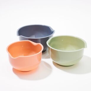 Smith + Nobel Colour Kitchen 3 Piece Plastic Mixing Bowl Set