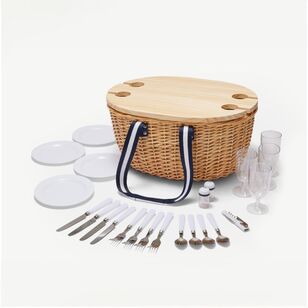 Shaynna Blaze 4 Person Picnic Basket With Table Lid