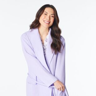 Sash & Rose Women's Waffle Robe Lavender