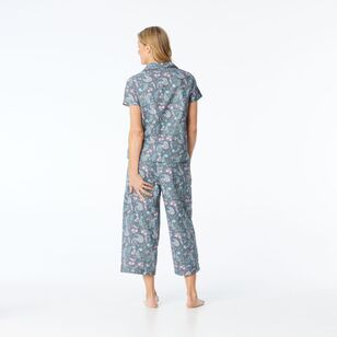 Sash & Rose Women's Cotton Poplin Paisley Pyjama Set Paisley Print