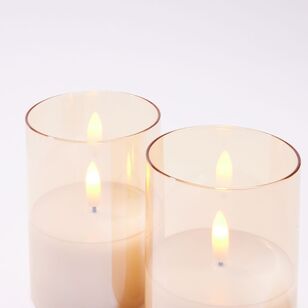 Chyka Home LED 10 cm Candles 2 Pack Amber