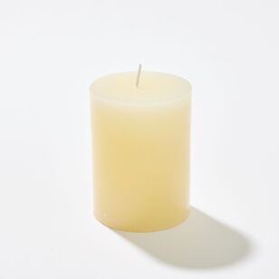 Soren 10 cm Unscented Pillar Candle White