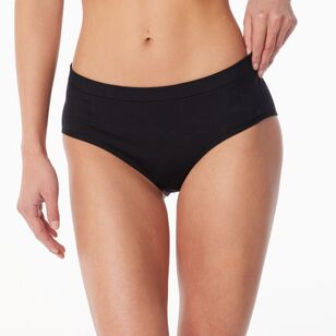 Sash & Rose Women's Seamfree Full Brief Black